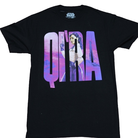 Star Wars Other - Star Wars Solo Mens Graphic Tee T-Shirt Qi'ra Holding Gun In Purple Name Medium